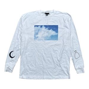 Porter Robinson Sky Moon Ghost Official Merch White L/S T Shirt Mens XL